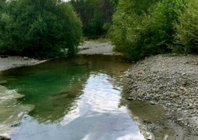 Rivière du moulin de castellane dans le cadre d'un week end ressourcement en pleine nature