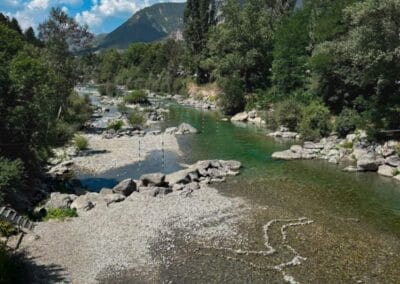 Rivière du moulin de castellane dans le cadre d'un week end ressourcement en pleine nature
